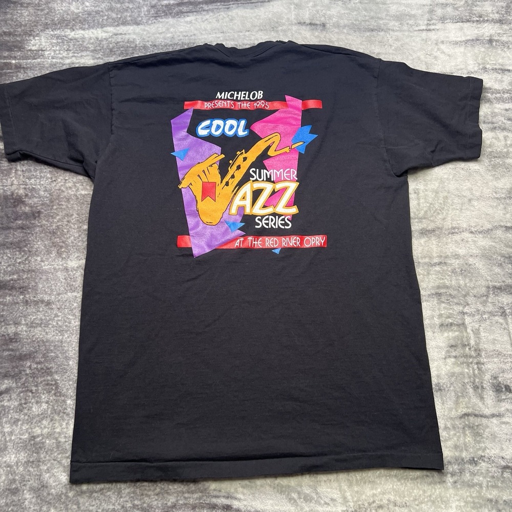 Vintage 1995 Opry Cool Jazz Festival 2XL Shirt Black Art Music 90s Concert
